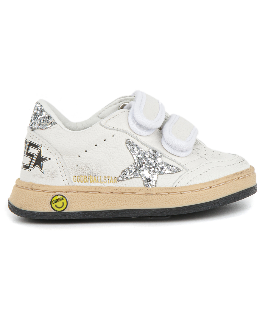 GOLDEN GOOSE  - STRAP NAPPA UPPER GLITTER BALLSTAR