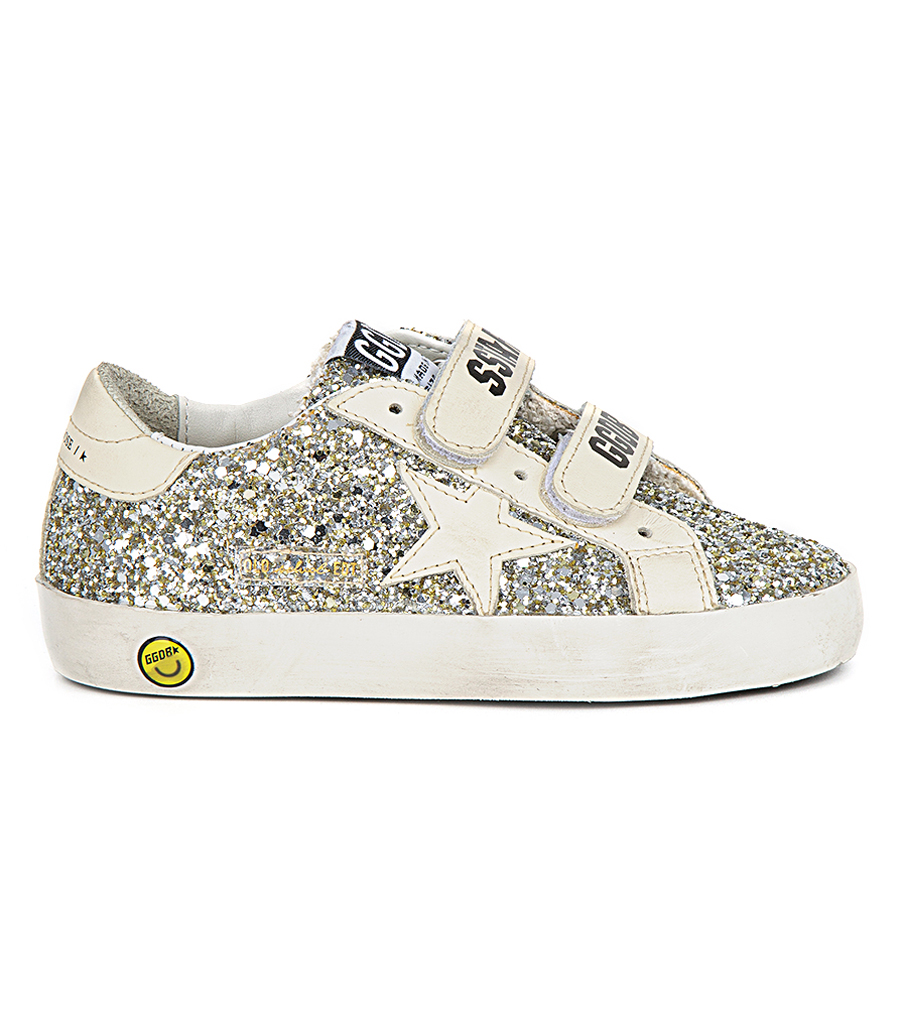 GOLDEN GOOSE  - SILVER GLITTER OLD SCHOOL