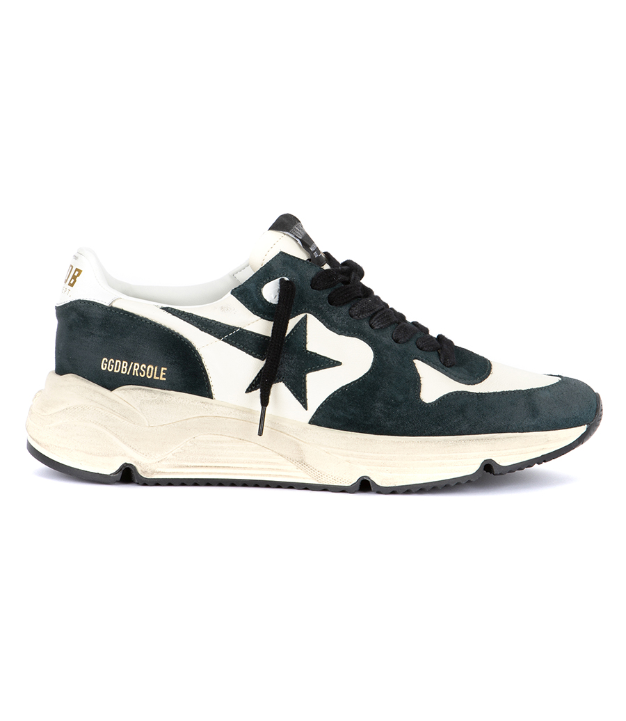 GOLDEN GOOSE  - DARK GREEN RUNNING SOLE