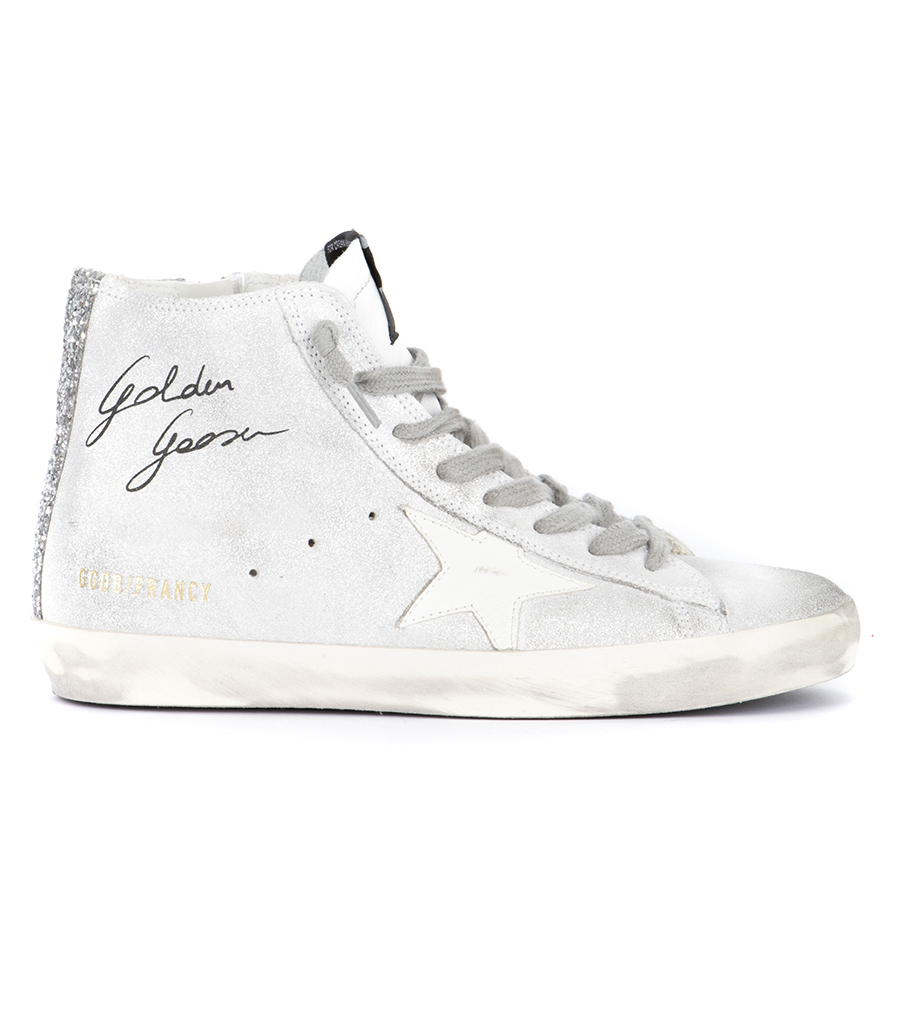 GOLDEN GOOSE  - WHITE SUEDE FRANCY