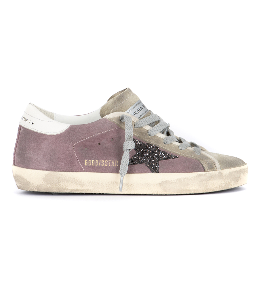 GOLDEN GOOSE  - TWILIGHT MAUVE SUEDE SUPER-STAR