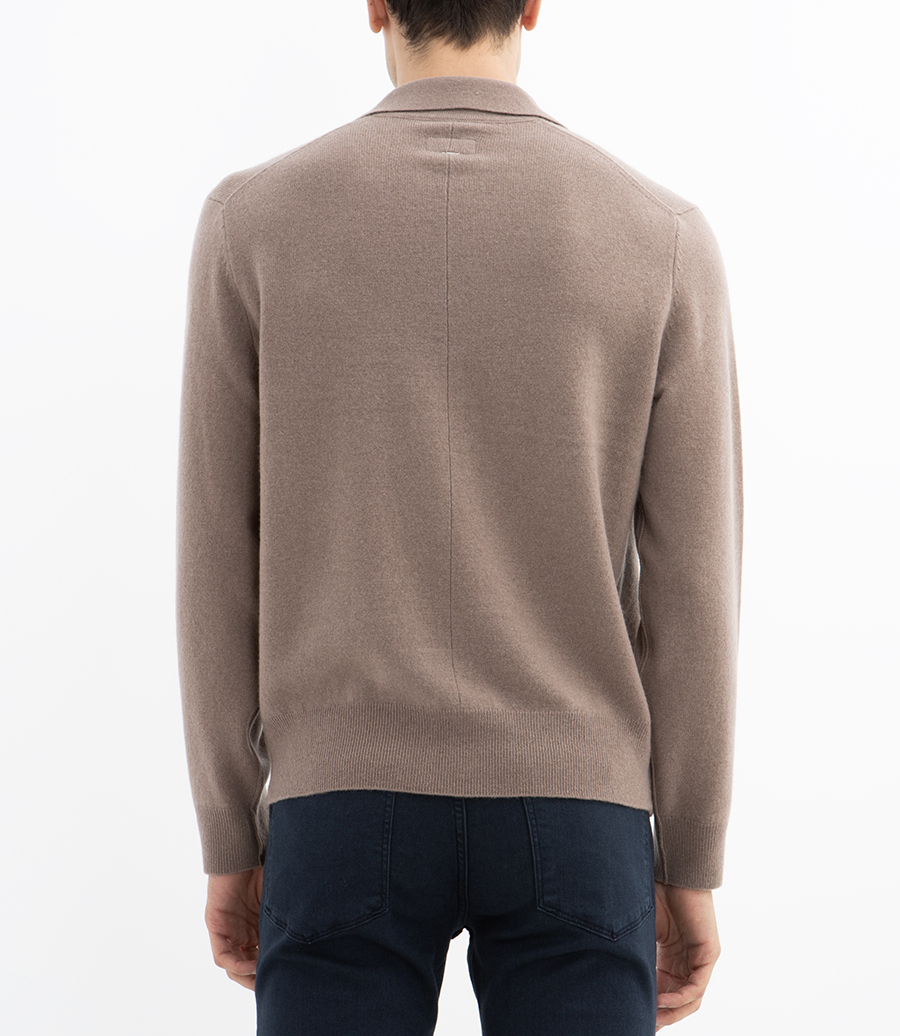 DOWNING CASHMERE JOHNY COLLAR POLO