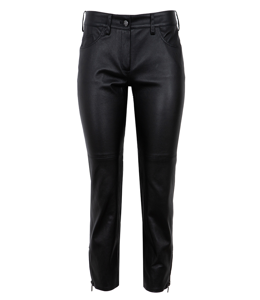 MAGDA BUTRYM - LOW WAIST CROPPED LEATHER PANTS