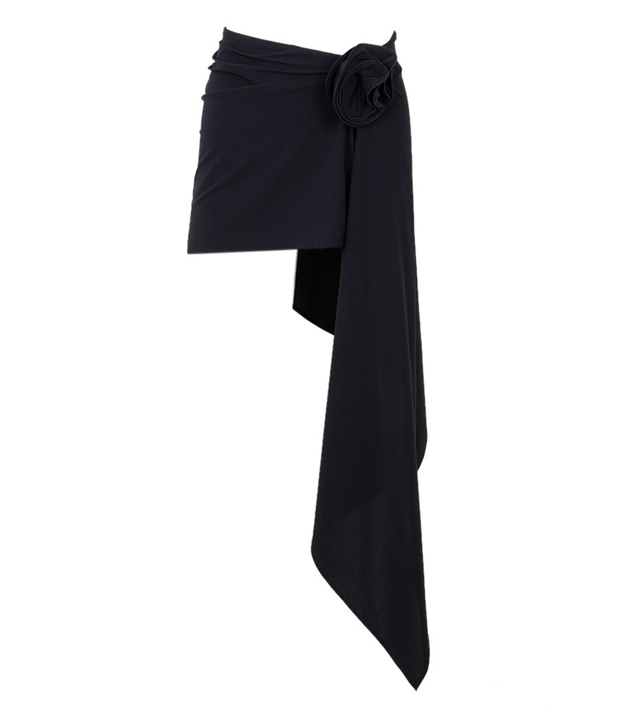 MAGDA BUTRYM - ASYMMETRICAL DRAPED SWIM SKIRT