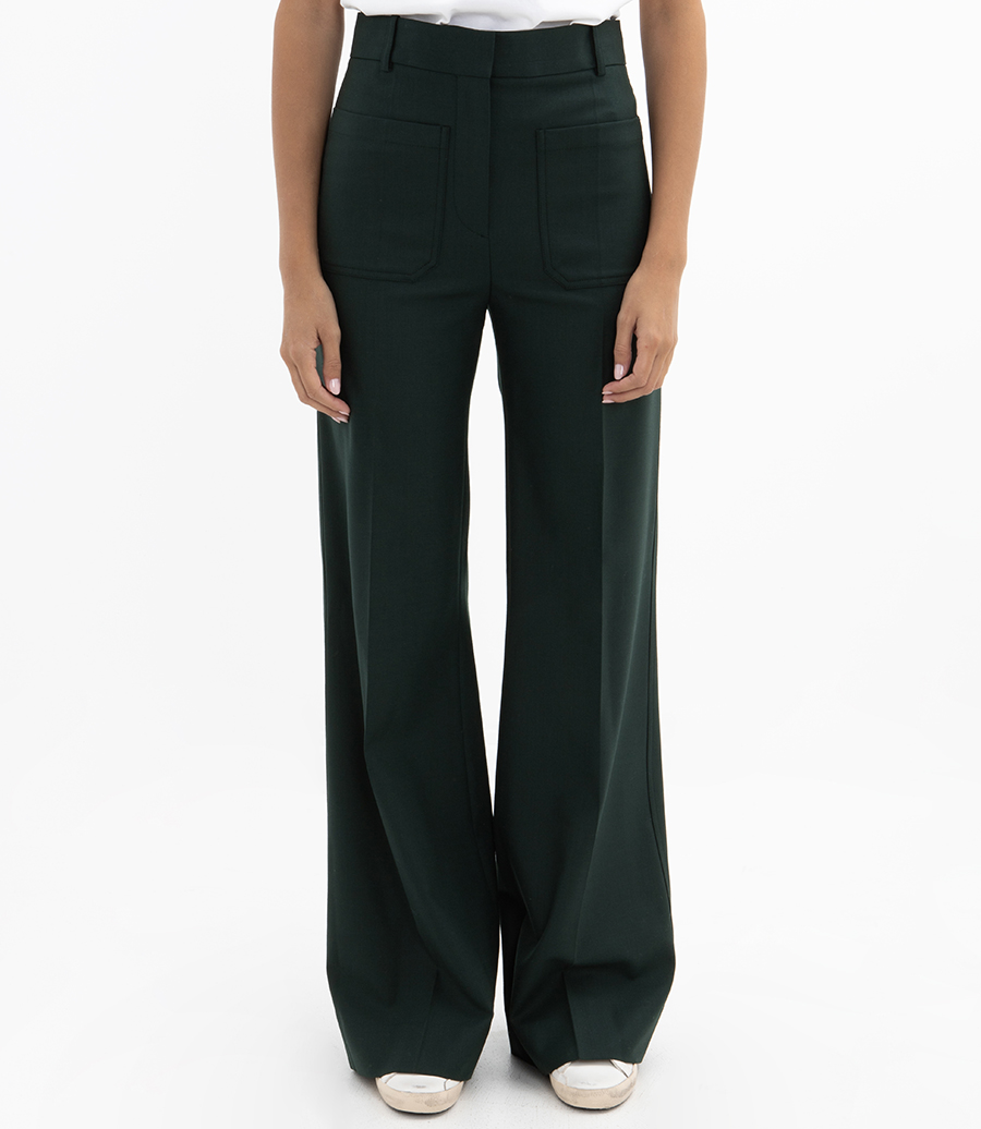 ALINA TAILORED TROUSER IN SEAWEED