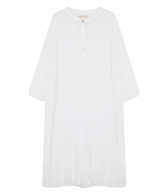 CLOTHES - STELLA LONG SLEEVE COVER UP DRESS FT BUTTONED UP NECKLINE