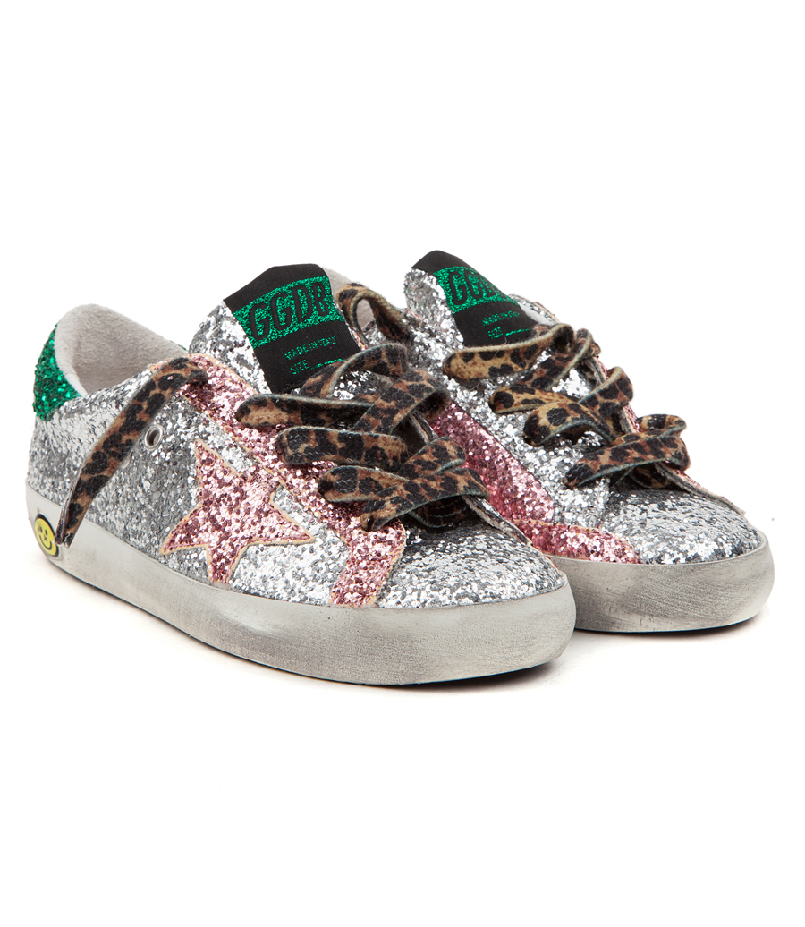 golden goose with leopard laces