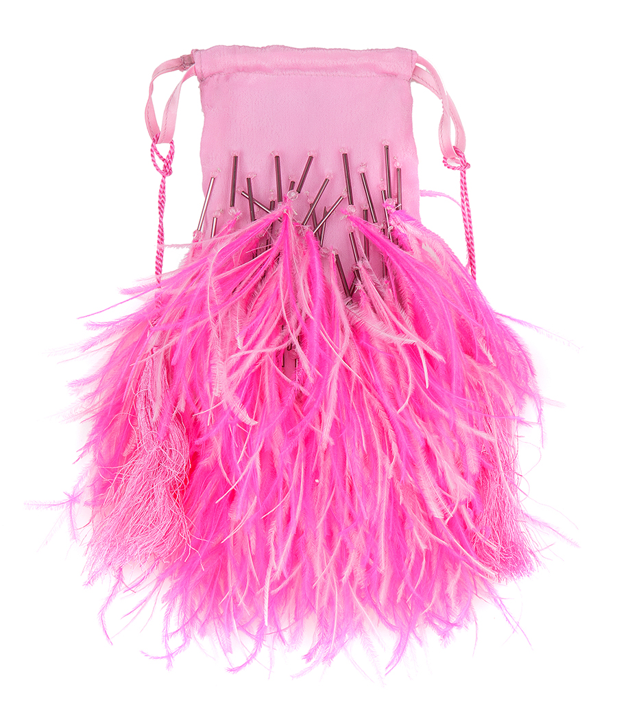 ostrich feather bag